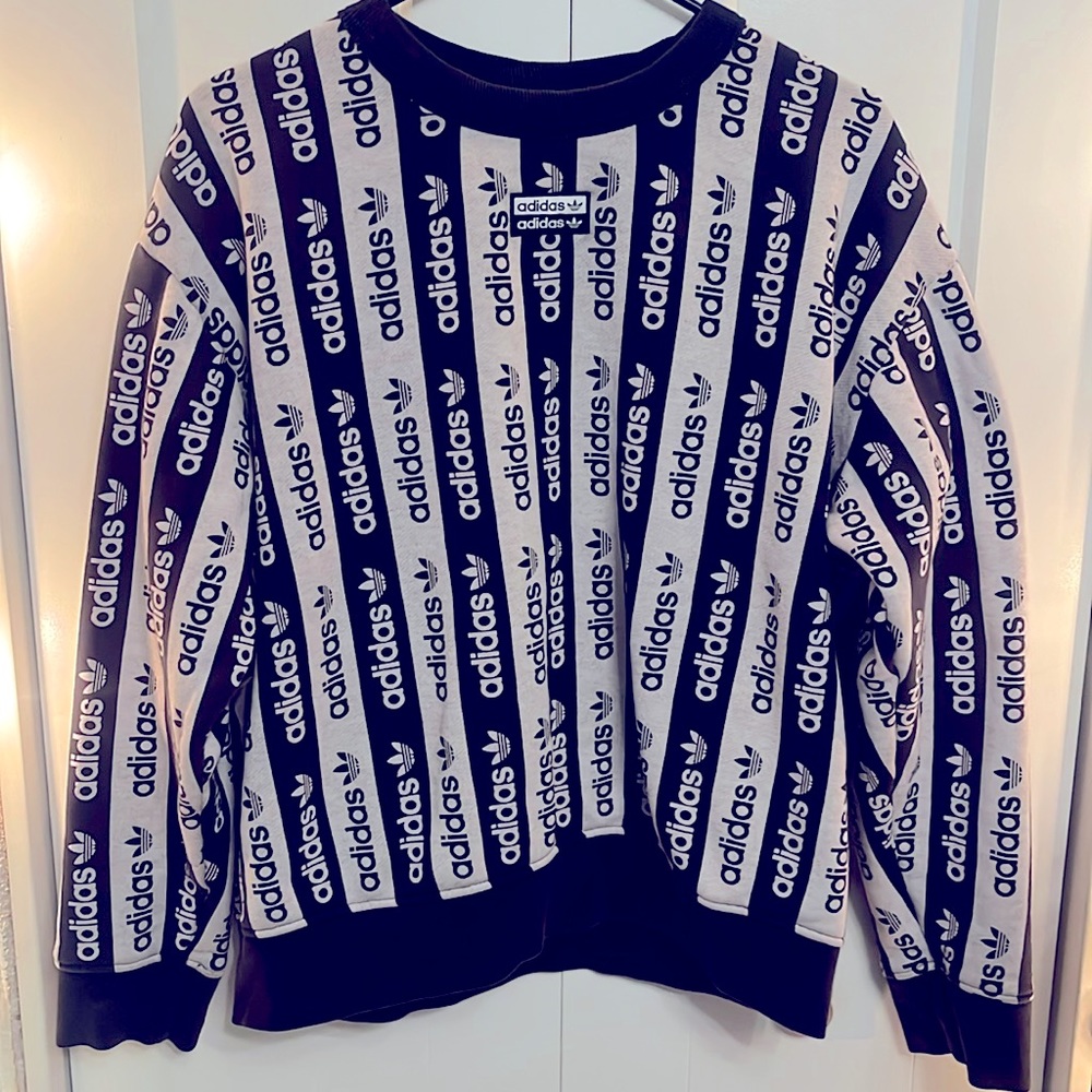 Vintage adidas unisex logo pullover crewneck sweatshirt